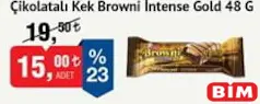 ETİ BROWNİ INTENSE GOLD ÇİKOLATALI KEK 48 G
